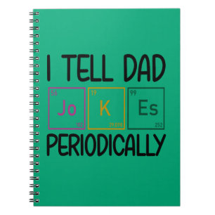 Ich erzähle Vater Jokes regelmäßig Notizblock