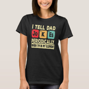 Ich erzähle Vater Jokes regelmäßig Retro Vater Dad T-Shirt