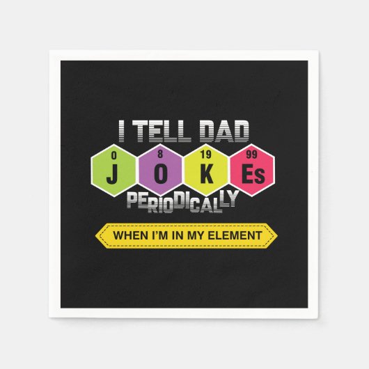 Ich erzähle Vater Jokes regelmäßig Serviette (Vorderseite)