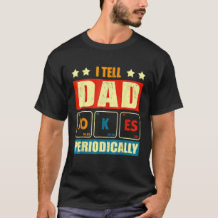 Ich erzähle Vater Jokes regelmäßig Vater Vintag Vä T-Shirt