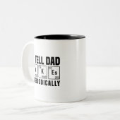 Ich erzähle Vater Jokes regelmäßig | Vatertag Zweifarbige Tasse (Vorderseite Links)