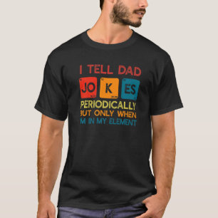 Ich erzähle Vater Witze regelmäßig Vatertag Männer T-Shirt
