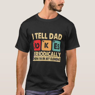 Ich erzähle Vater Witze regelmäßig Vatertag Männer T-Shirt