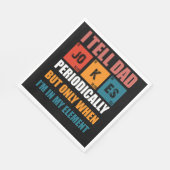 Ich erzähle Vater-Witze regelmäßig zum sonnigen Ta Serviette (Ecke)