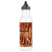 Ich esse Bacon Text mit Hintergrund Trinkflasche (Rechts)
