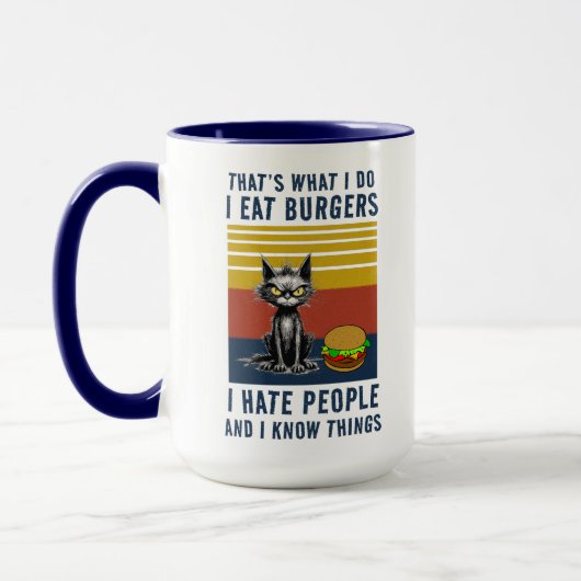 Ich esse Burgers Tasse (Links)