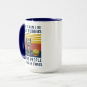 Ich esse Burgers Tasse (Vorderseite Links)