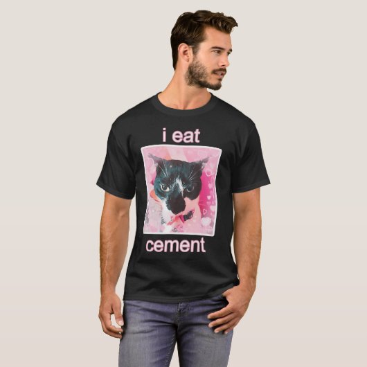 Ich esse Cement Cat T-Shirt (Vorne ganz)