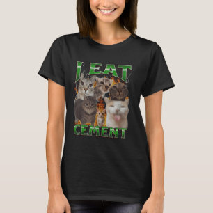 Ich esse Cement Funny Cat Meme Bootleg Graphic T-Shirt