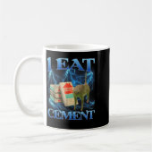 Ich esse Cement Funny Cat Meme Internet Memes Funn Kaffeetasse (Links)