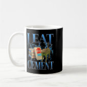 Ich esse Cement verfluchte Katze Funny Odly spezif Kaffeetasse (Links)