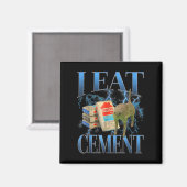 Ich esse Cement verfluchte Katze Funny Odly spezif Magnet (Vorderseite/Rückseite)
