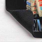 Ich esse Cement verfluchte Katze Funny Odly spezif Mousepad (Ecke)