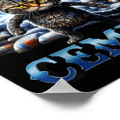Ich esse Cement verfluchte Katze Funny Odly spezif Poster (Ecke)
