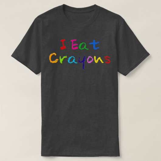 Ich esse Crayons Funny Zeichnend Coloring Kids T-Shirt (Design vorne)