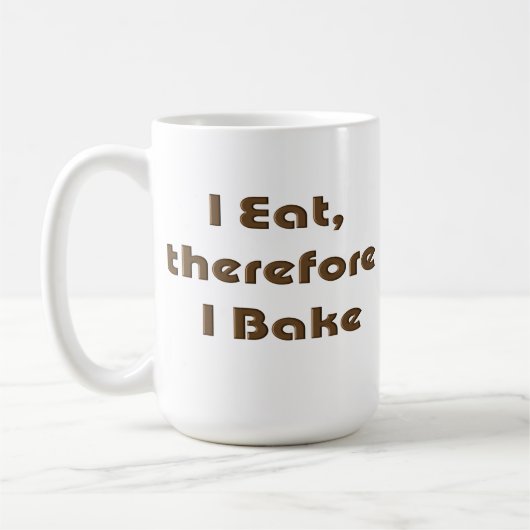 Ich esse, deshalb backe ich kaffeetasse (Links)