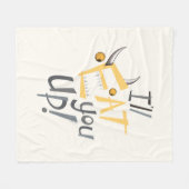 Ich esse dich grafisch fleecedecke (Vorderseite (Horizontal))