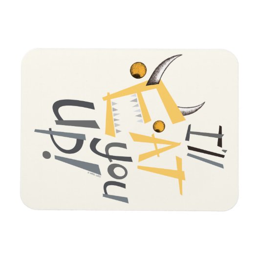 Ich esse dich grafisch magnet (Horizontal)