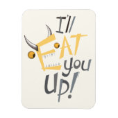 Ich esse dich grafisch magnet (Vertikal)