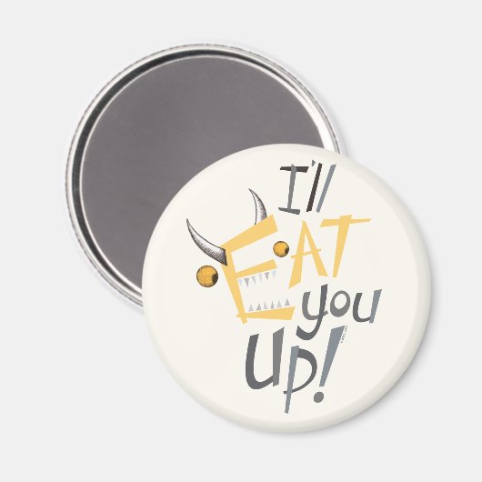 Ich esse dich grafisch magnet (Vorderseite/Rückseite)