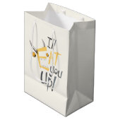 Ich esse dich grafisch mittlere geschenktüte (Vorderseite Schrägansicht)