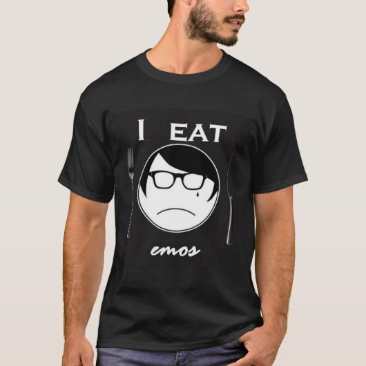 Ich esse Emos T-Shirt (Vorderseite)