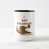ICH ESSE ESKARGOT (SNAILS). ZWEIFARBIGE TASSE (Mittel)