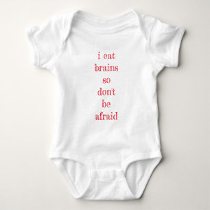 Ich esse Gehirne Baby Strampler