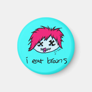 "ich esse Gehirne" modischer Zombie Magnet