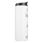 Ich esse Gehirne Thermosbecher (Nach links gedreht)