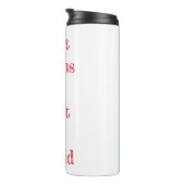 Ich esse Gehirne Thermosbecher (Nach rechts gedreht)