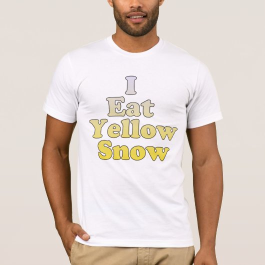 Ich esse gelben Schnee T-Shirt (Vorderseite)