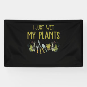 Ich esse gerade meine Pflanze Grüngarten für Gärtn Banner