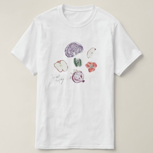 Ich esse gesund T-Shirt (Design vorne)