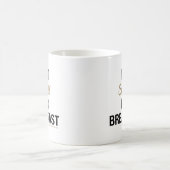 ICH ESSE GLITZER ZUM FRÜHSTÜCK KAFFEETASSE (Mittel)