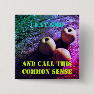 Ich esse GVO-Button-Abzeichen Button