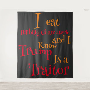 Ich esse Hillbilly Charcuterie und ich weiß, dass  Wandteppich