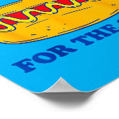 Ich esse Hot Dogs der Form wegen Poster (Ecke)
