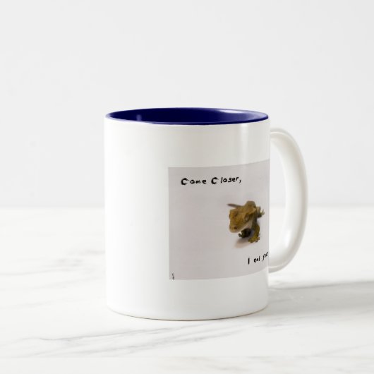 ich esse Ihr Gesicht Zweifarbige Tasse (VorderseiteRechts)