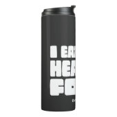 Ich esse jeden Tag gesundes Essen Thermosbecher (Nach links gedreht)