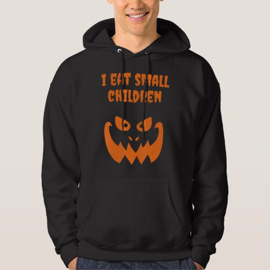 Ich esse kleine Kinder Halloween, schwangere Kostü Hoodie (Vorderseite)