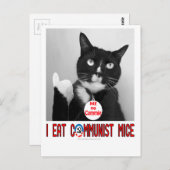 ICH ESSE KOMMUNISTISCHE MIKA POSTKARTE (Vorne/Hinten)