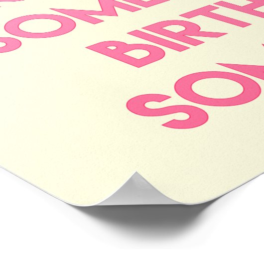 Ich esse Kuchen! Funny Quote Bakery Poster (Ecke)