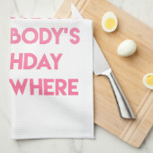 Ich esse Kuchen! Funny Zitat Küchentuch (Viertel Falte)