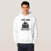 Ich esse Kuchen Hoodie (Vorne ganz)