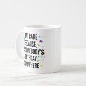 Ich esse Kuchen Kaffeetasse (Vorderseite Links)