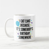 Ich esse Kuchen Kaffeetasse (Links)