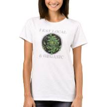 Ich esse Local & Bio Peace Sign T - Shirt - USA