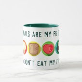 Ich esse meine Freunde nicht - Veganer Tasse (Zentrum)