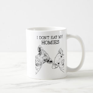 Ich esse meine Homies nicht lustige vegetarische v Kaffeetasse